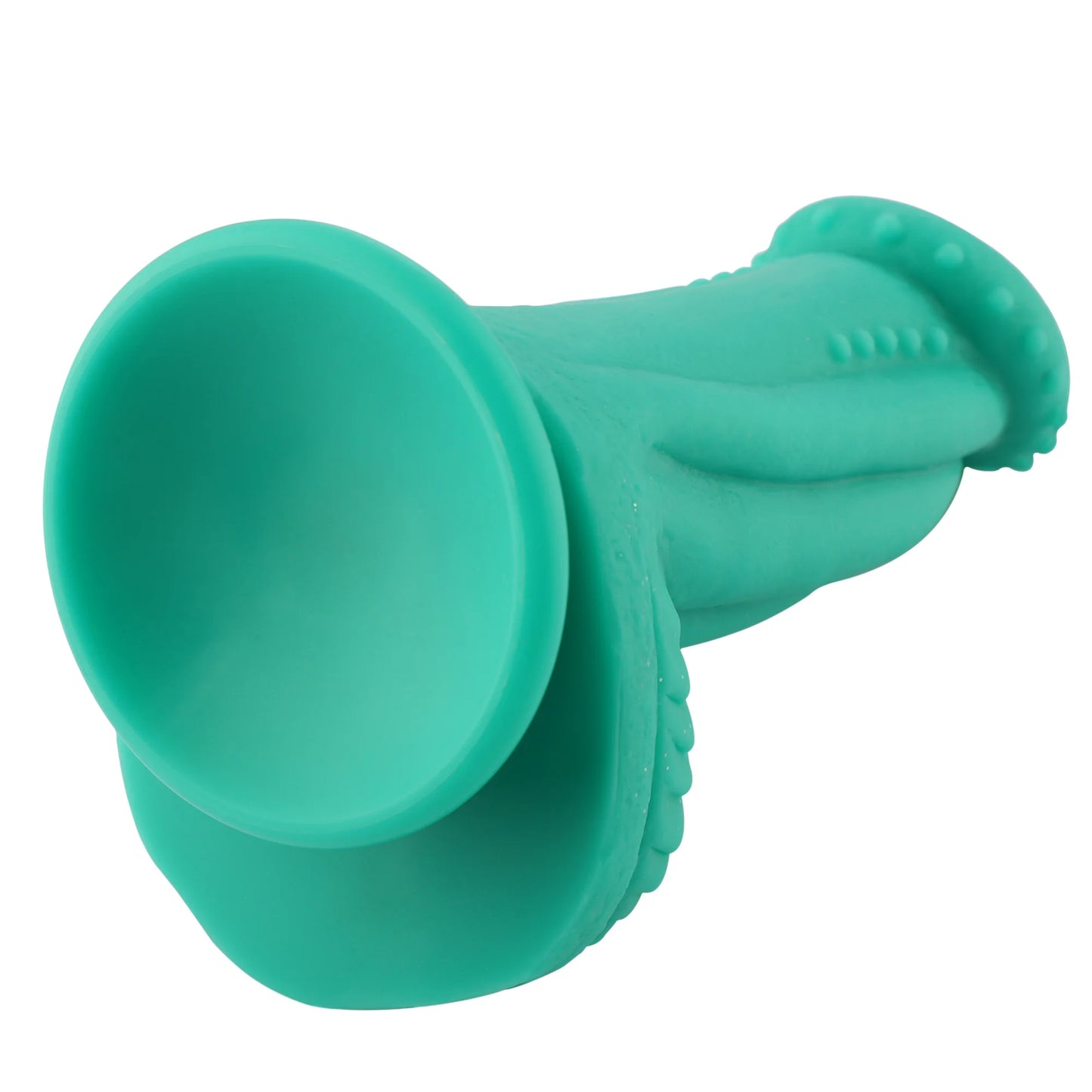 Fairy Fantasy siliconen zuignap dildo groen 20 cm - realistisch ontwerp, handsfree gebruik, premium.