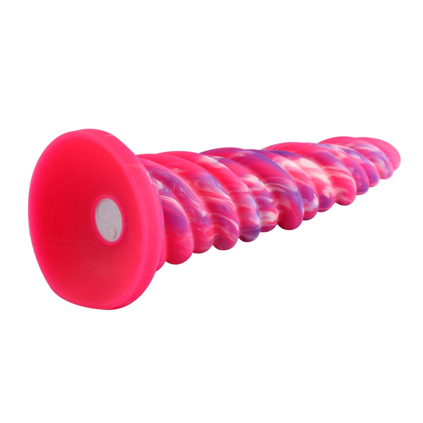 Premium siliconen anale dildo met uniek ontwerp, trilling - handsfree genot - 25 cm