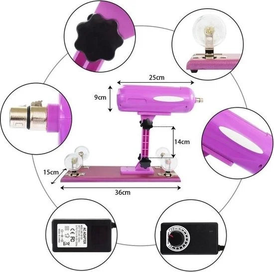 Sex machine Auxfun Basic with Dildo