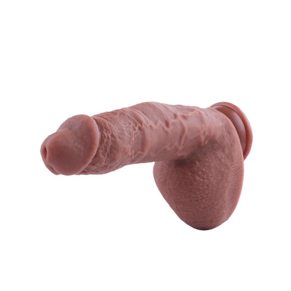 Dildo-opzetstuk Dikke 25 CM Lange Dildo met QAC Bruin