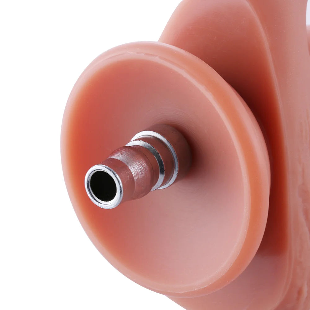 Silicone Dildo 17CM Rabbit and Quick Air Connector