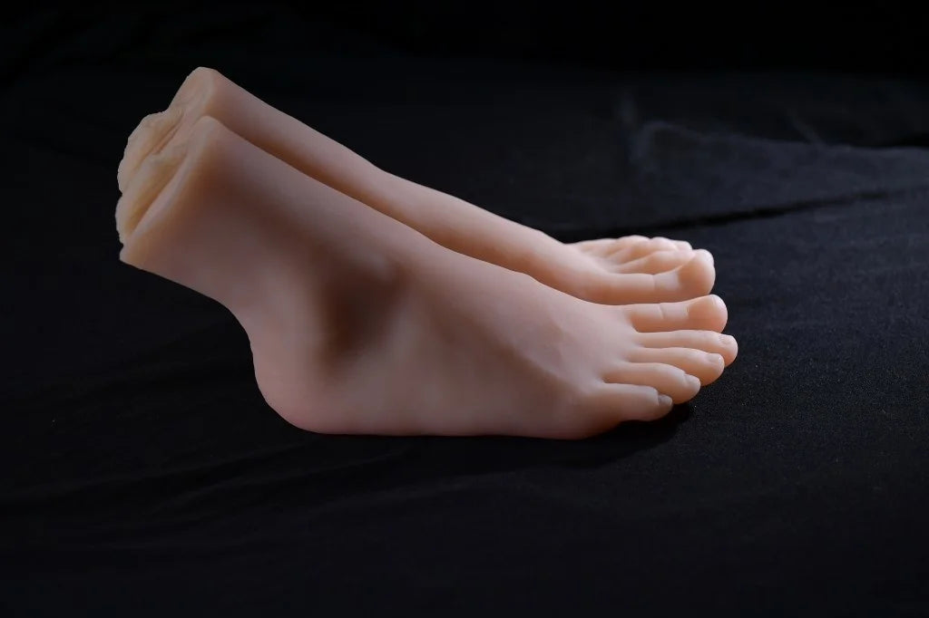 Foot Fetish Mannequin Pair with Artificial Vagina – Realistic Foot Fetish Mannequin with Natural Foot Shape and Soft Skin
