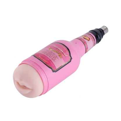 Zak Masturbator Mond Roze met 3XLR-connector voor Auxfun Basic Seksmachine