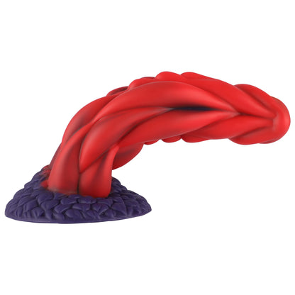 Wildolo Fantasy Zuignap Dildo Nesbu - 21 cm, Rood | Realistische Siliconen Vibrator Speeltje voor Intense.