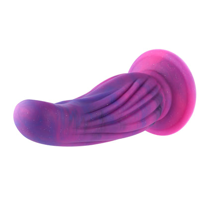 25 cm Flexible Anal Dildo with Powerful Suction Cup | Taboo Toys Melon Ribbed Silicone Toy for Intense.