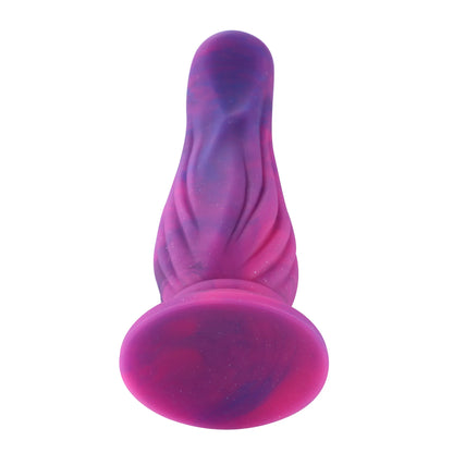 25 cm Flexible Anal Dildo with Powerful Suction Cup | Taboo Toys Melon Ribbed Silicone Toy for Intense.
