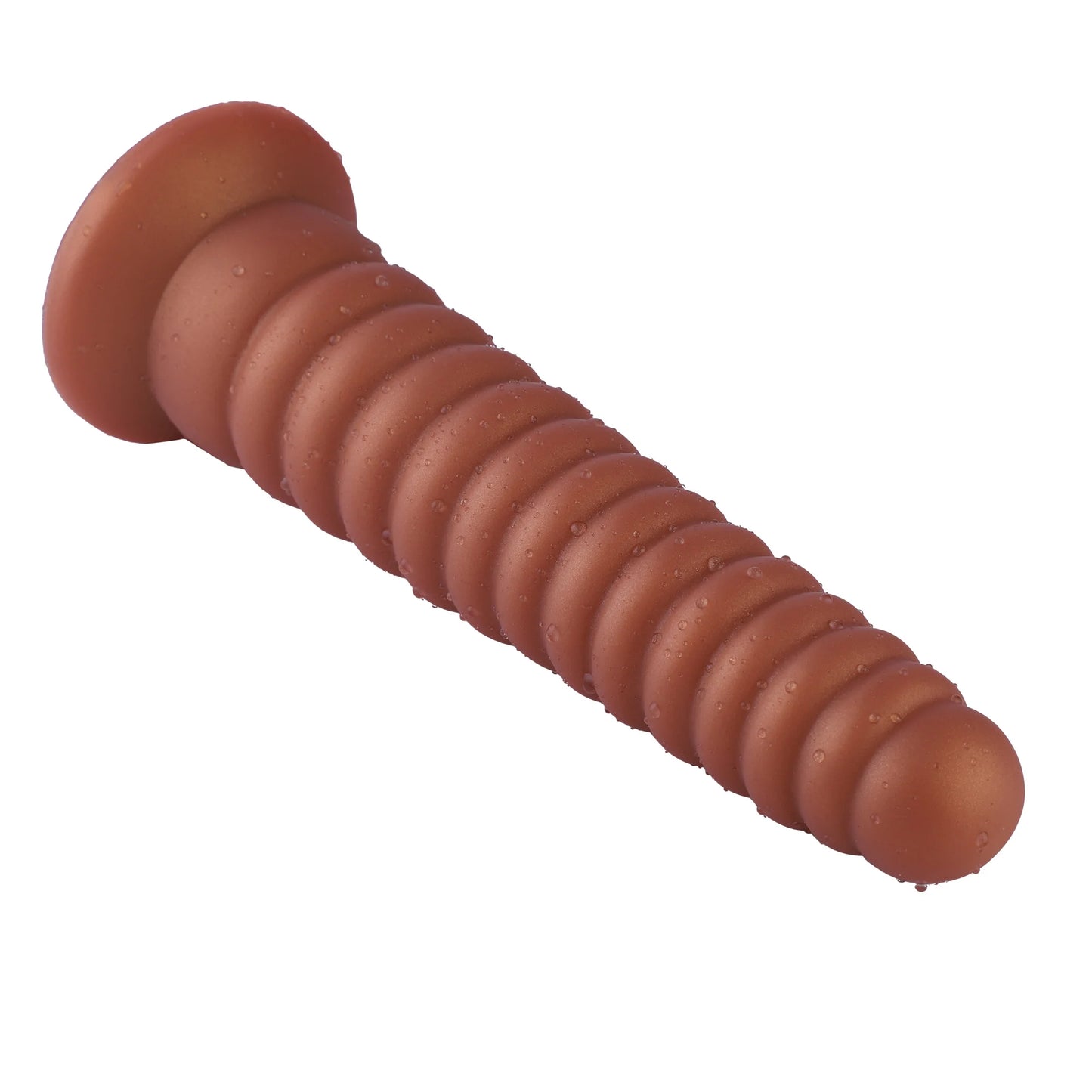 Experience Ultimate Stimulation with Anal Tower Ribbed Suction Cup Dildo - XXL Size (26 cm)