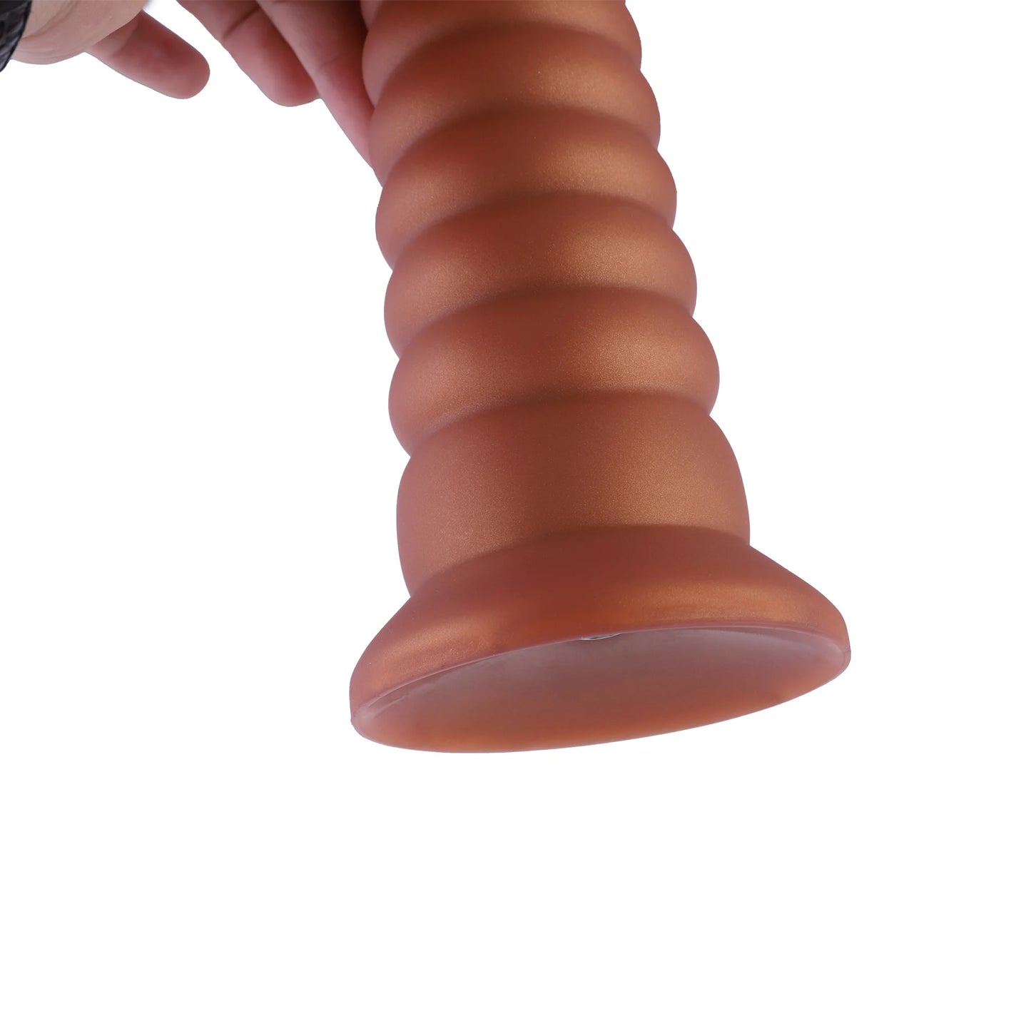 Experience Ultimate Stimulation with Anal Tower Ribbed Suction Cup Dildo - XXL Size (26 cm)