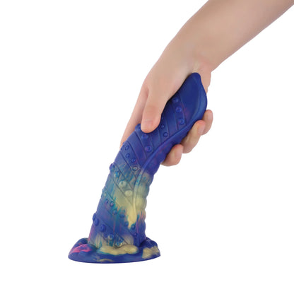21 cm Blue Tongue Monster Dildo with Suction Cup | Textured Silicone | Fast Shipping