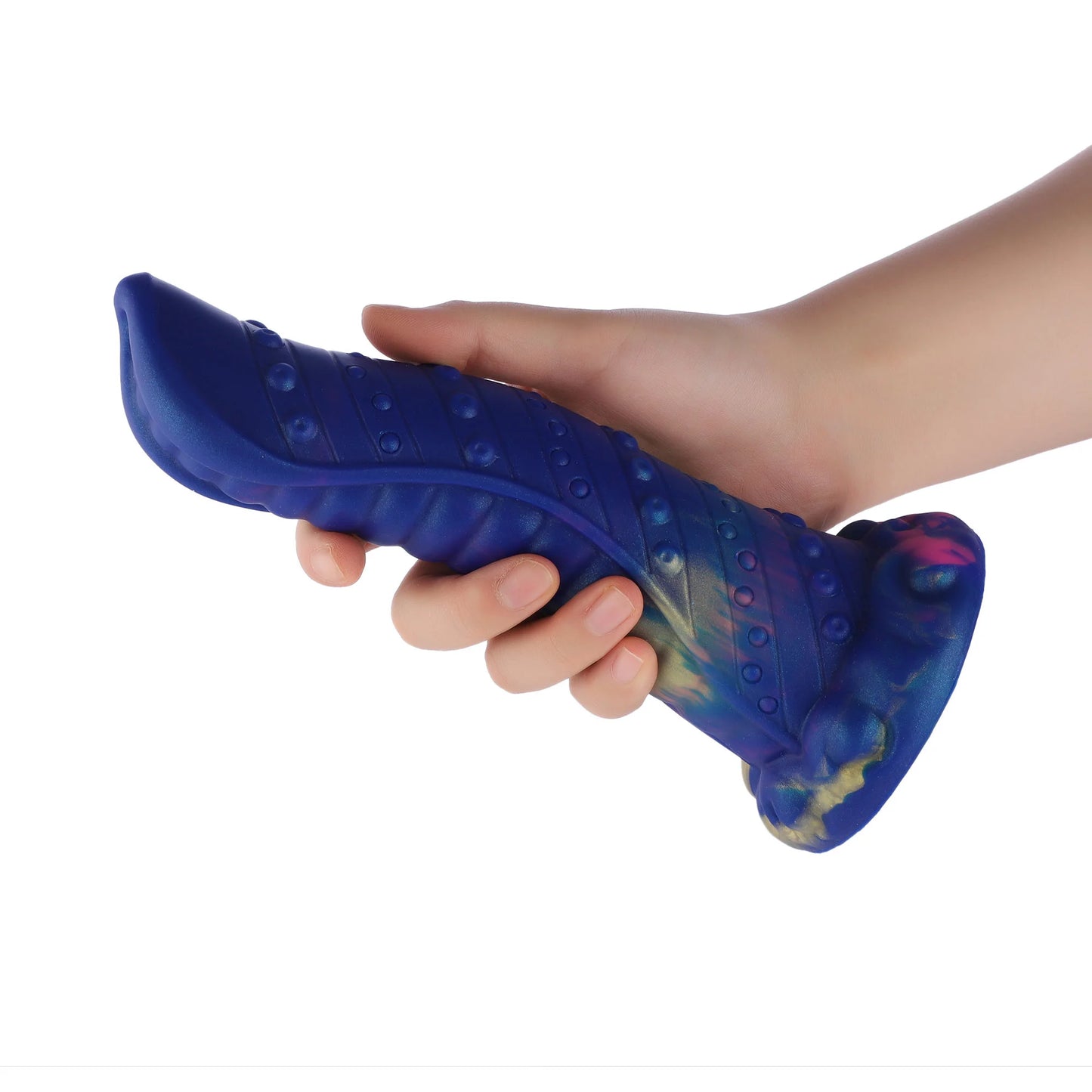 21 cm Blue Tongue Monster Dildo with Suction Cup | Textured Silicone | Fast Shipping