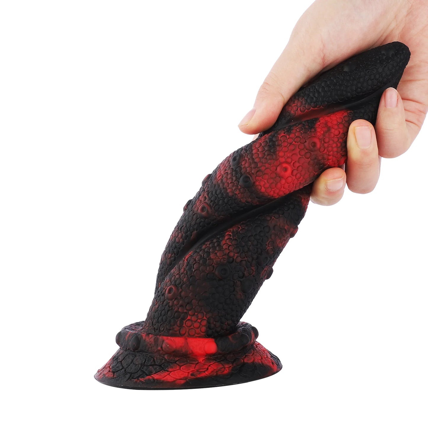 Fantasy Monster Dildo met Zuignap 21 cm Vlecht Slang - Realistisch Siliconen Speeltje voor Intens.