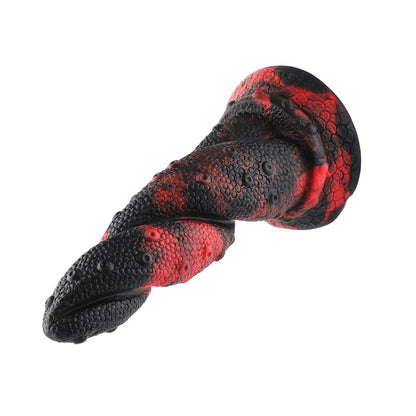 Fantasy Monster Dildo met Zuignap 21 cm Vlecht Slang - Realistisch Siliconen Speeltje voor Intens.