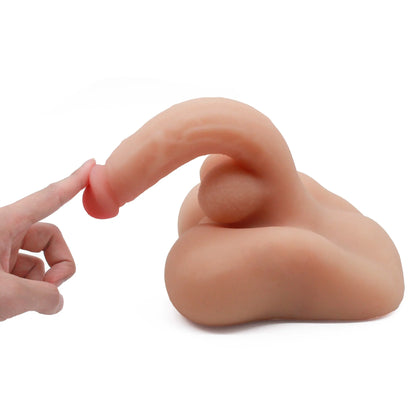 Taboo Toys Realistic Mega Dildo with Anus and Suction Cup - 18 cm for Ultimate Hands-Free.