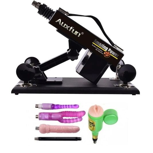 René Package Auxfun Basic Sex Machine With Dildo And Many Extras