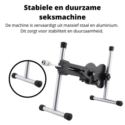 Sex Machine – 3 Dildos, Pocket Pussy & Spring Adapter, Wireless