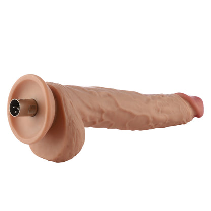 Dildo 3XLR voor Auxfun Basic seksspeeltje beige 26.5 cm