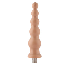 Ribbelige dildo 3XLR voor Auxfun Basic seksspeeltje beige 21 cm