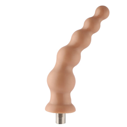 Ribbelige dildo 3XLR voor Auxfun Basic seksspeeltje beige 21 cm
