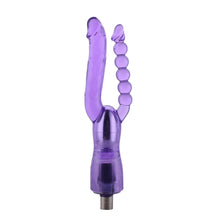Double ribbed 3XLR dildo for for Auxfun Basic Sex Machine 23 cm