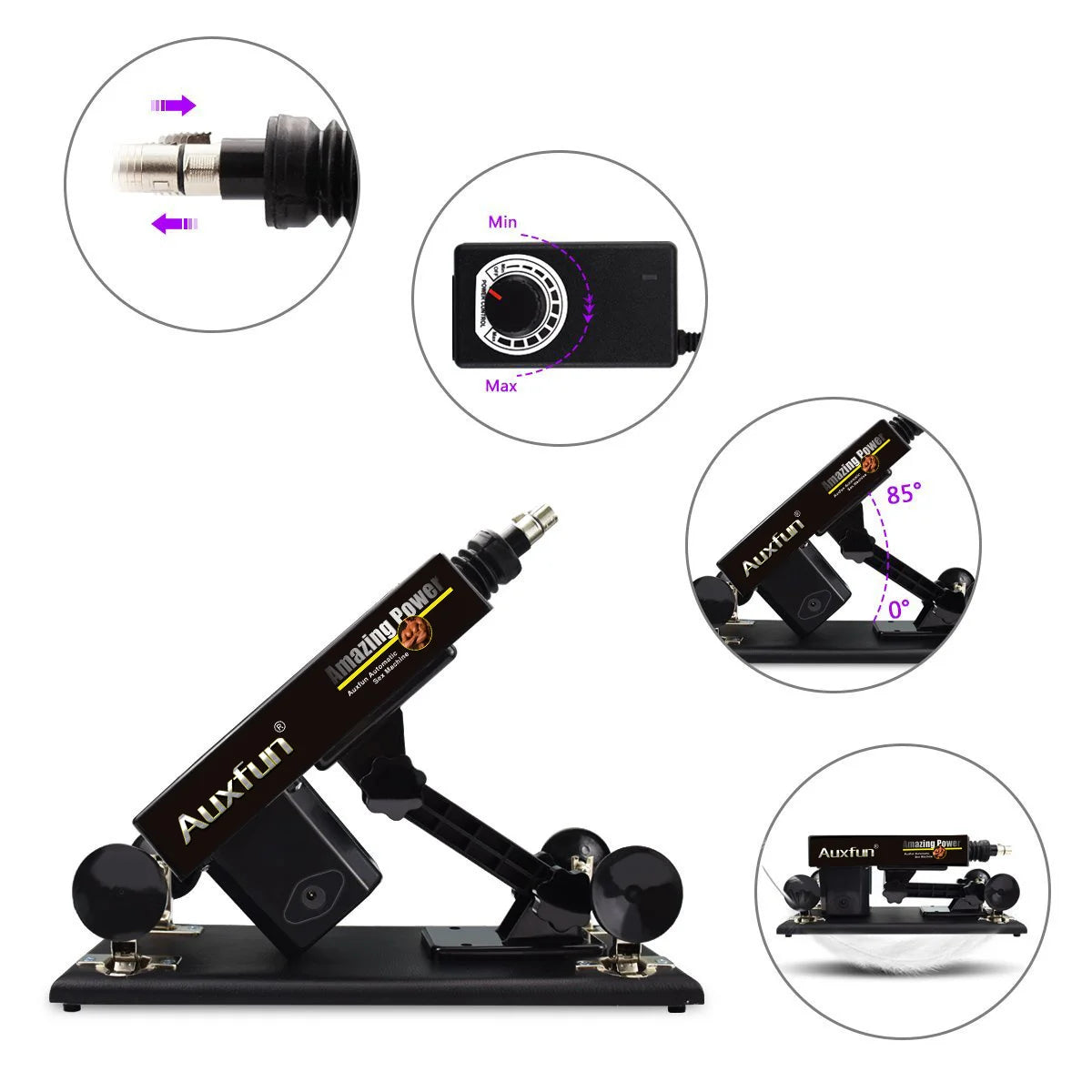 René Package Auxfun Basic Sex Machine With Dildo And Many Extras