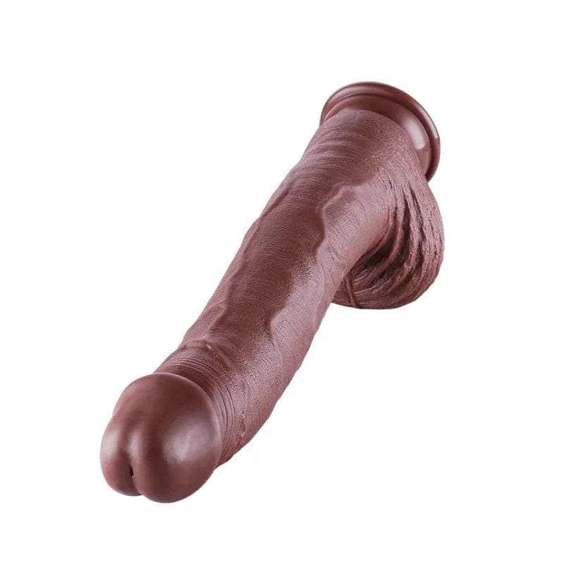 BrownZilla Mega XXL 31 cm Zuignap Dildo - Ultieme Stimulatie & Handsfree Plezier voor.