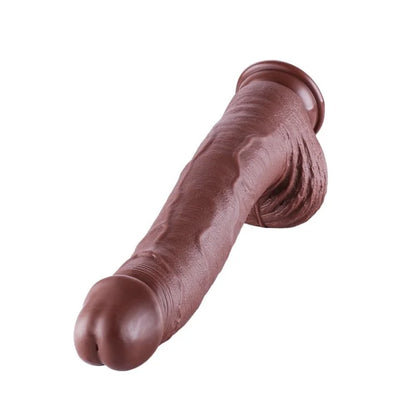 BrownZilla Mega XXL 31 cm Zuignap Dildo - Ultieme Stimulatie & Handsfree Plezier voor.